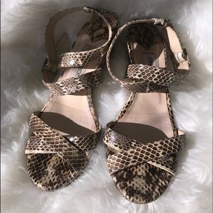 Jimmy Choo Snakeskin Wedge Sandals